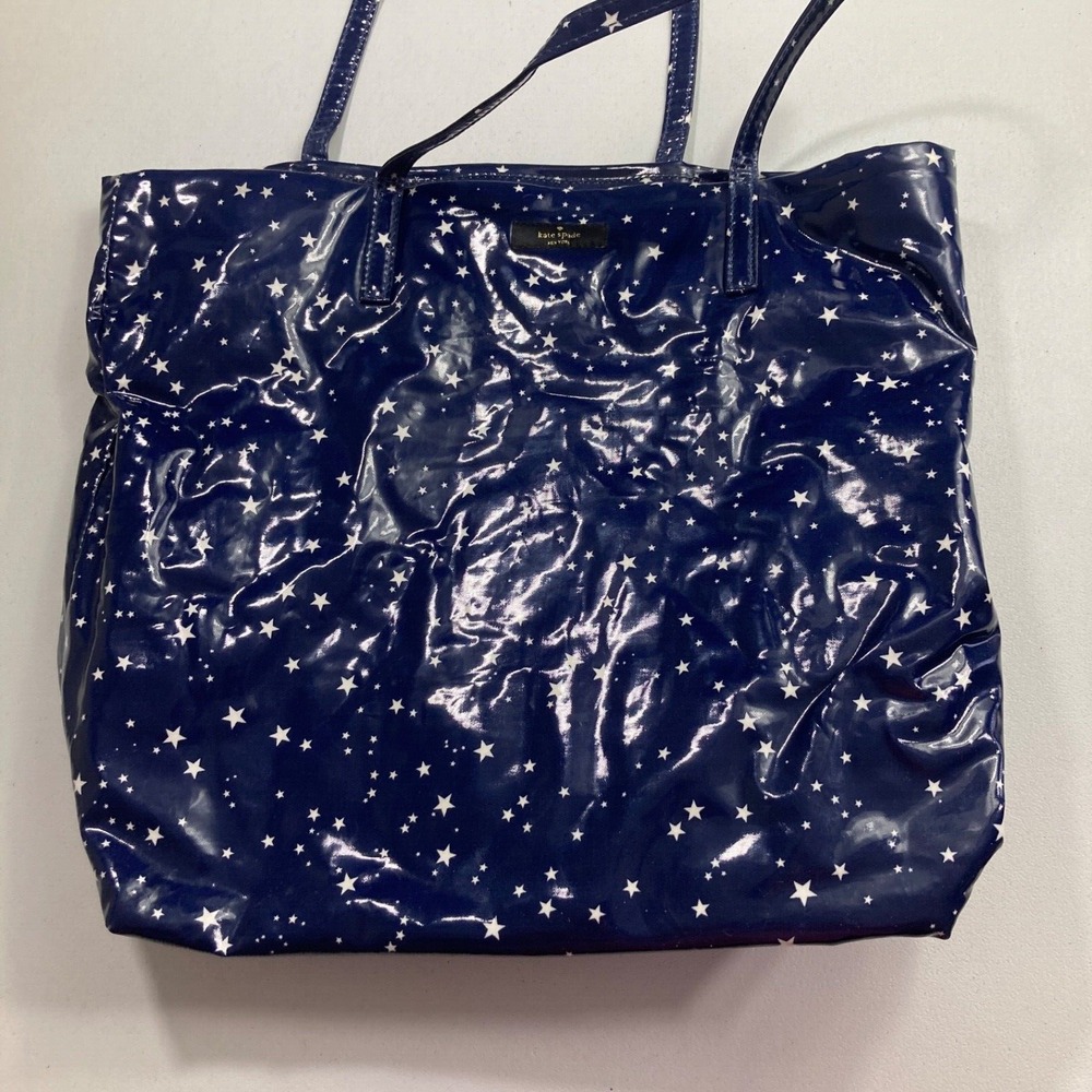 Kate Spade New York Blue Tote Bon Shopper Daycation Star Beach Weekender